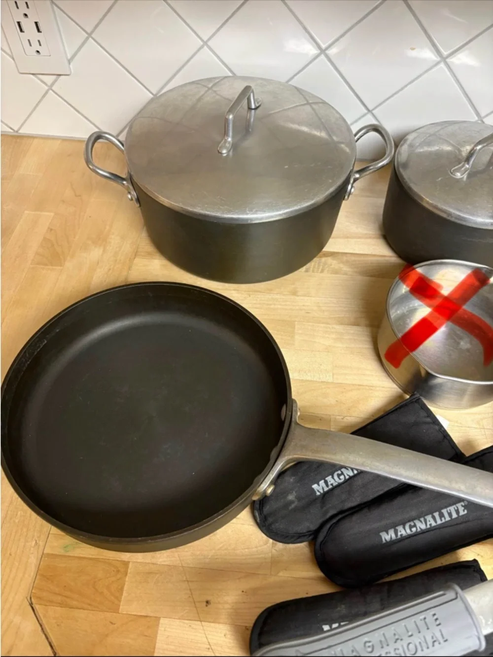 Magnalite GHC Professional 8 Piece Pots and Pans Anodized Aluminum Set USA